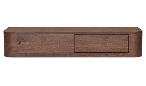 TU-1006-03 - Round Off Floating Console Table Walnut