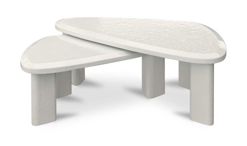 SC-1009-34-0 - Sophie Outdoor Nesting Table Set Cream Lacquer