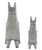 Cria Silver Llama Set of 2