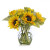 Sunflowers in Clear Glass Vase