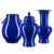 Ocean Blue Corolla Vase