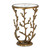 Coral Brass Accent Table