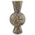 Brown Marbleized Double Gourd Vase