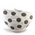 Dots Large White & Black Bowl