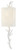Baneberry White Wall Sconce, White Shade, Right
