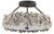 Oyster Shell Semi-Flush Mount