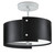 Ritsu Black Semi-Flush Mount