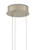 Piero White 3 Round Multi-Drop Pendant