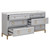 Azure Carrera 6-Drawer Double Dresser - Dove Gray