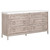 Azure Carrera 6-Drawer Double Dresser - Natural Gray