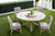 Boca Outdoor Round Dining Table - Gray Teak