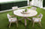 Boca Outdoor Round Dining Table - Gray Teak