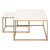 Carrera Nesting Coffee Table - Brushed Gold