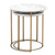 Carrera Round Nesting Accent Table - Brushed Gold