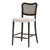 Cela Counter Stool - Matte Brown-Bisque