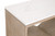 Cellar Console Table - Gray Oak White Quartz
