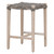 Costa Outdoor Backless Counter Stool - Dove Flat Rope Gray Teak