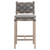 Costa Outdoor Counter Stool - Dove Flat Rope Gray Teak