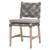 Costa Outdoor Dining Chair - Dove Flat Rope Gray Teak