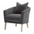 Gordon Club Chair - Dark Dove Velvet