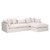 Haven 110 RF Slipcover Sectional - Bisque French Linen