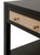 Holland 1 Drawer Side Table - Brushed Black Natural Rattan