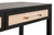 Holland 2 Drawer Console Table - Brushed Black Natural Rattan