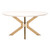 Industry Round Dining Table - Ivory Concrete Brass