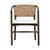 Juxtaposition Accent Chair - LiveSmart Peyton-Pearl Matte Brown Oak