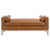 Keaton Upholstered Bench - Whiskey Brown-Natural Gray