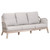 Loom Outdoor 79in Sofa - Taupe and White-Gray Teak