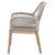 Loom Outdoor Arm Chair - Taupe White Gray Teak