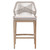 Loom Outdoor Barstool - Taupe White Gray Teak