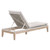 Loom Outdoor Chaise - Taupe and White-Gray Teak