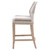 Loom Outdoor Counter Stool - Taupe White Gray Teak