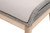 Loom Outdoor Footstool - Platinum and Gray Teak Reinforced