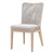 Mesh Outdoor Dining Chair - Taupe and White Flat Rope