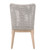 Mesh Outdoor Dining Chair - Taupe and White Flat Rope