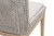 Mesh Outdoor Dining Chair - Taupe and White Flat Rope