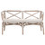 Palisades Bench - Matte Gray Rattan