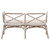 Palisades Bench - Matte Gray Rattan