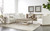 Siena 96 Plinth Base Sofa - LiveSmart Machale Ivory