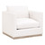 Siena Plinth Base Sofa Chair - LiveSmart Machale Ivory