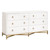 Strand Shagreen 6-Drawer Double Dresser - Pearl Shagreen