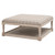 Townsend Upholstered Coffee Table - Windowpane Pebble