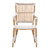 Tulum Arm Chair - White Stone Synthetic