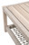 Wrap Outdoor Coffee Table - Taupe and White-Gray Teak