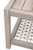 Wrap Outdoor End Table - Taupe and White-Gray Teak