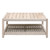 Wrap Outdoor Square Coffee Table - Taupe and White-Gray Teak