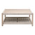 Wrap Outdoor Square Coffee Table - Taupe and White-Gray Teak